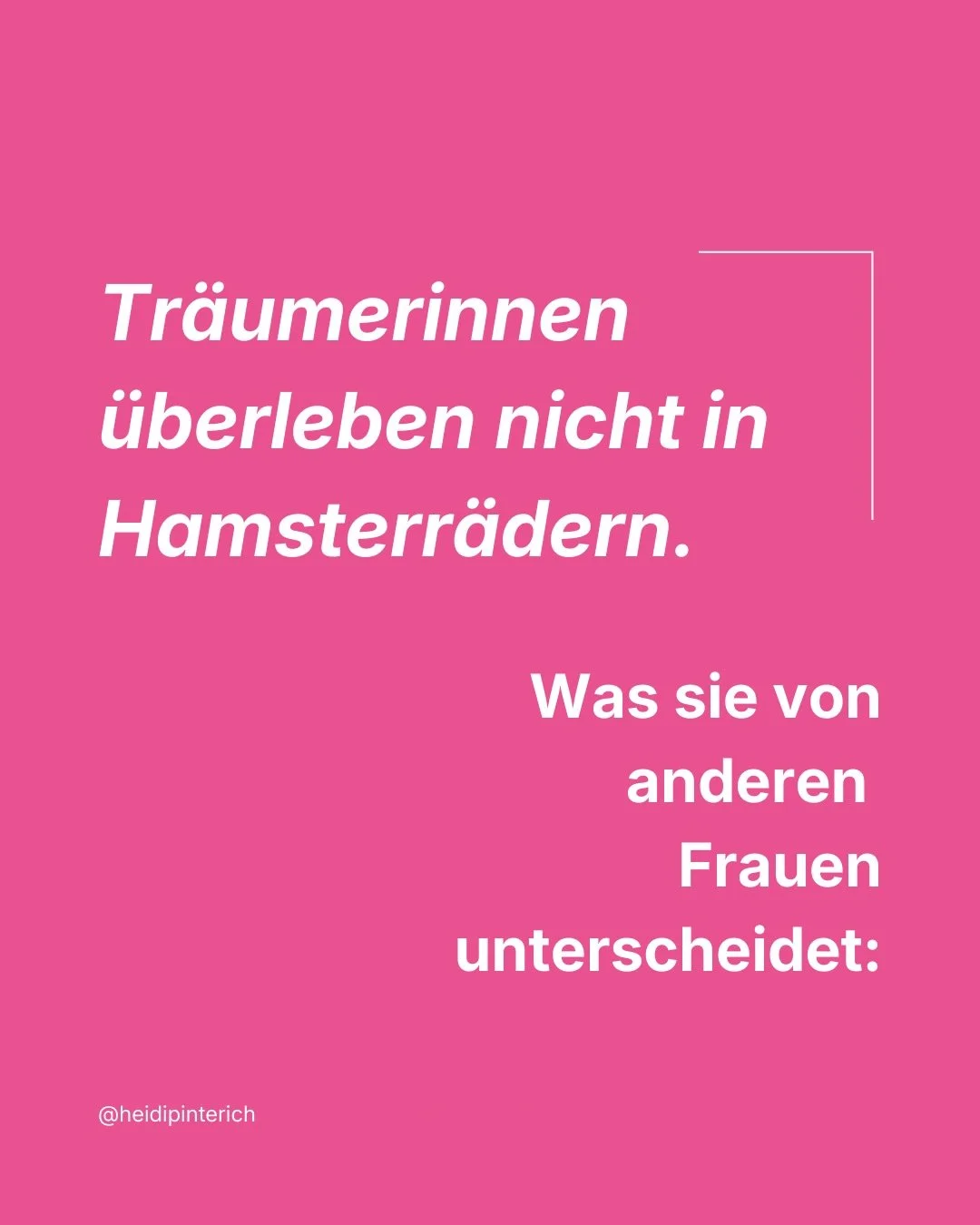 Du f&uuml;hlst dich oft &bdquo;zu viel&ldquo;, zu emotional oder einfach fehl am Platz? Herzlichen Gl&uuml;ckwunsch. 

Das ist das sicherste Zeichen daf&uuml;r, dass du eine Tr&auml;umerin bist, die versucht, in einem System zu &uuml;berleben, das f&