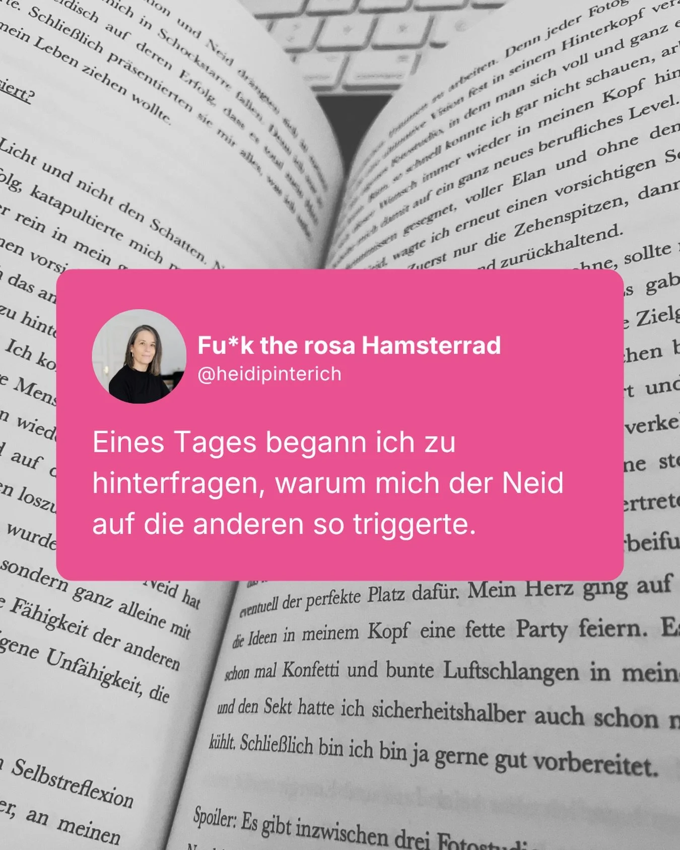 Neid frisst sich durch deinen Kopf, vermittelt dir extrem schlechte Gef&uuml;hle, bremst dich, h&auml;lt dich zur&uuml;ck, l&auml;sst dich nicht dein volles Potential abrufen. Neid ist pures Gift f&uuml;r dein Weiterkommen, f&uuml;r den Ausstieg aus 