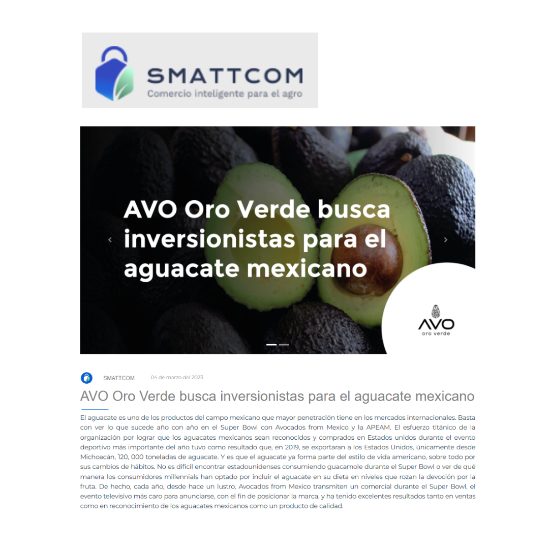 Avo Oro Verde _Smattcom