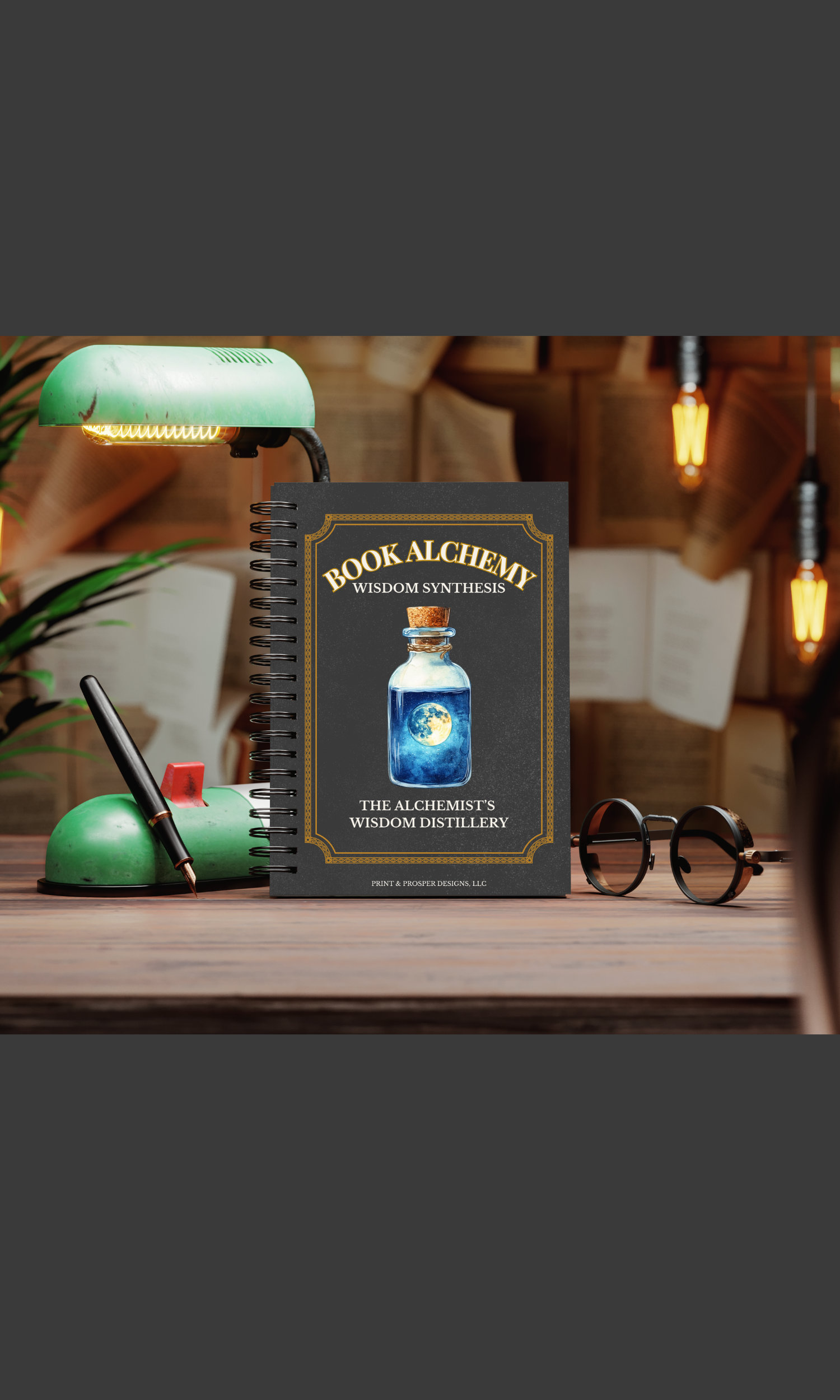 Book Alchemy Wisdom Synthesis Journal | Cross-Book Insight Tracker (Digital Download)