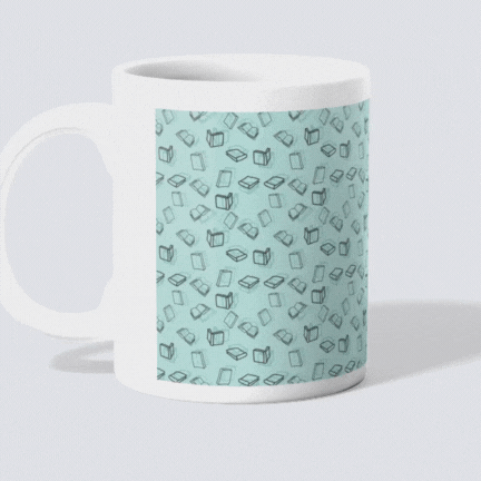 Just One More Chapter Teal Mug