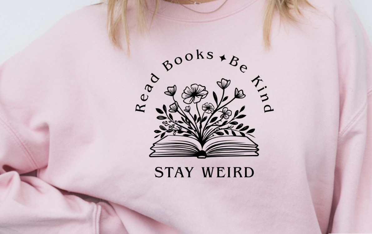 Read Books, Stay Weird Crewneck