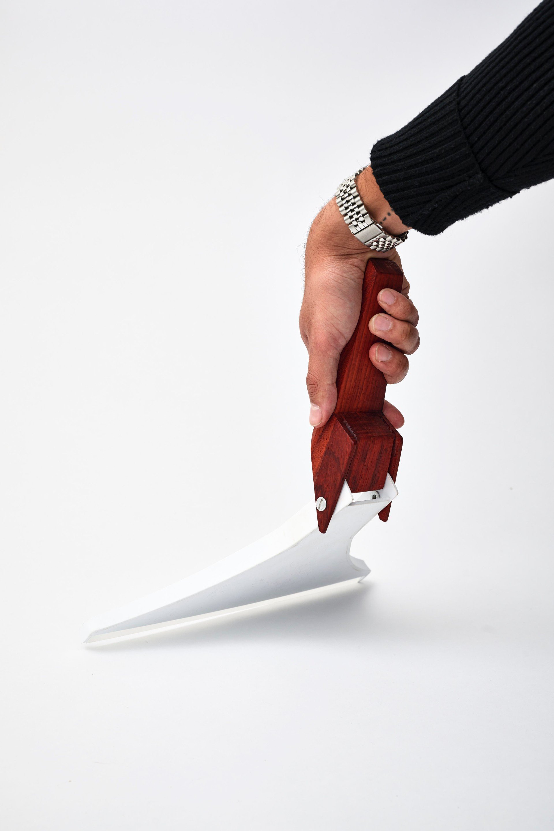 Flow also features a hook at the rear of the handle, for easy storage.