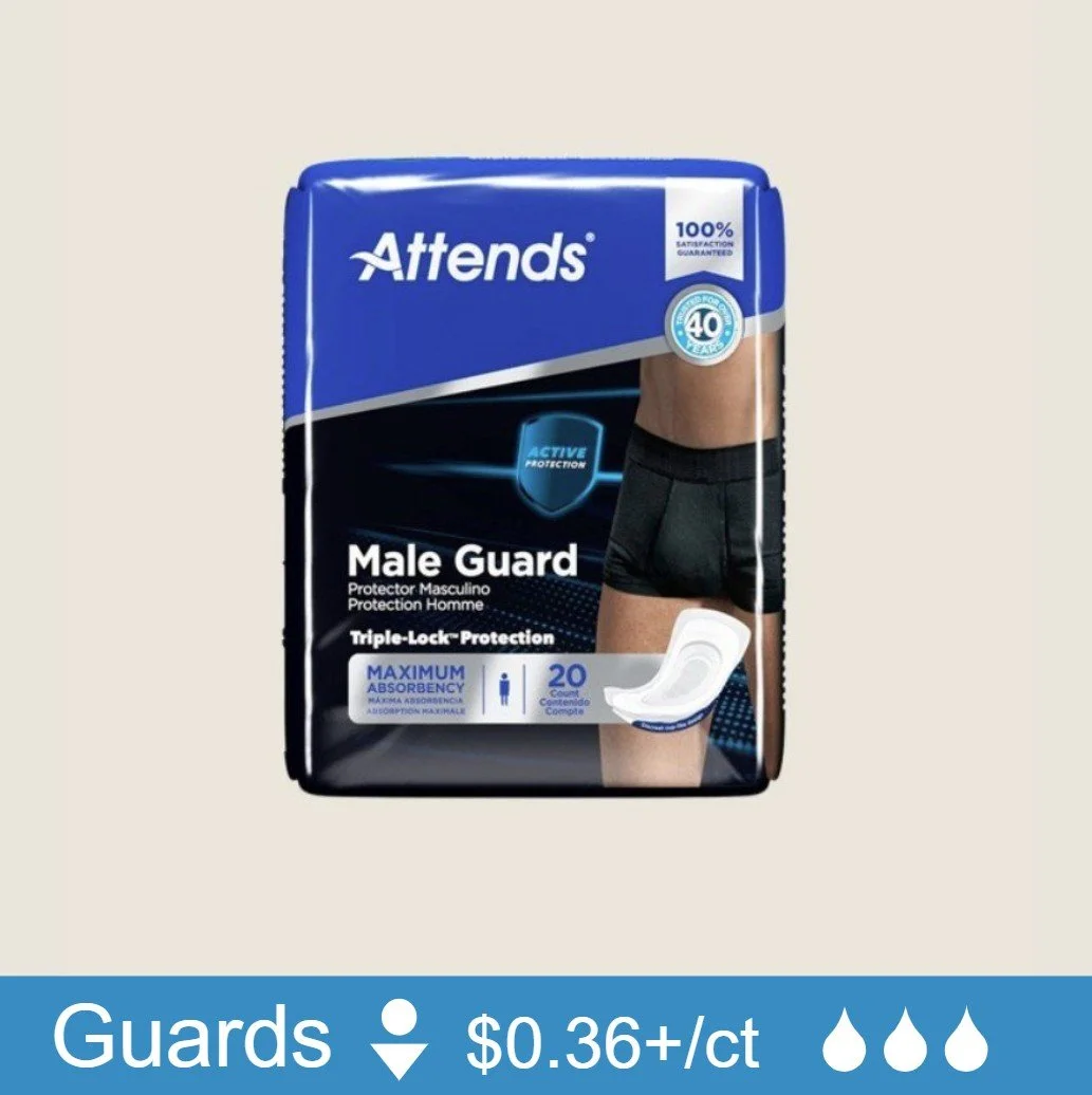 Attends | Incontinence Male Guards(20 ct)