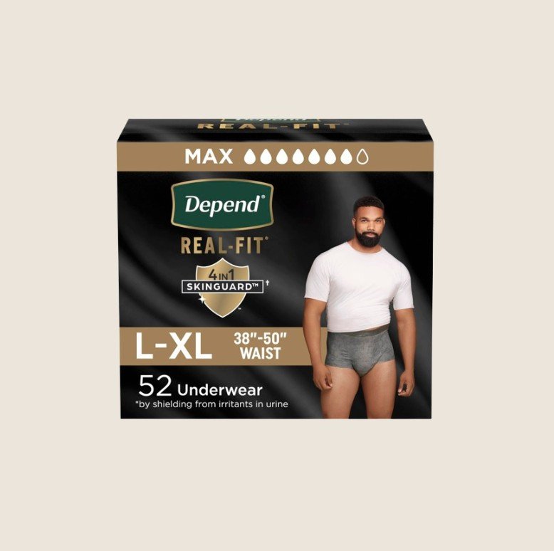 Depend, Underwear(Men), ~$0.87+/pc, ⬤⬤⬤⬤