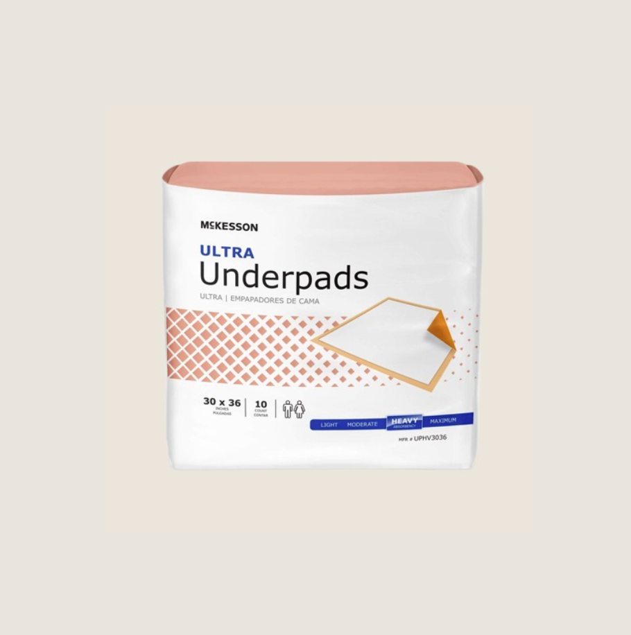McKesson Disposable Underpads (30" x 36", 50 Count)