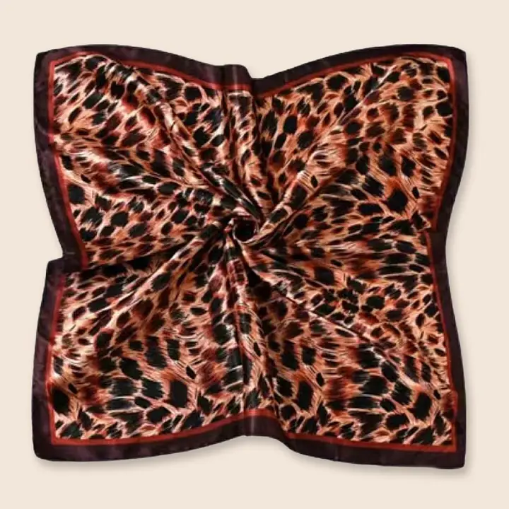 Leopard Print Square Scarves