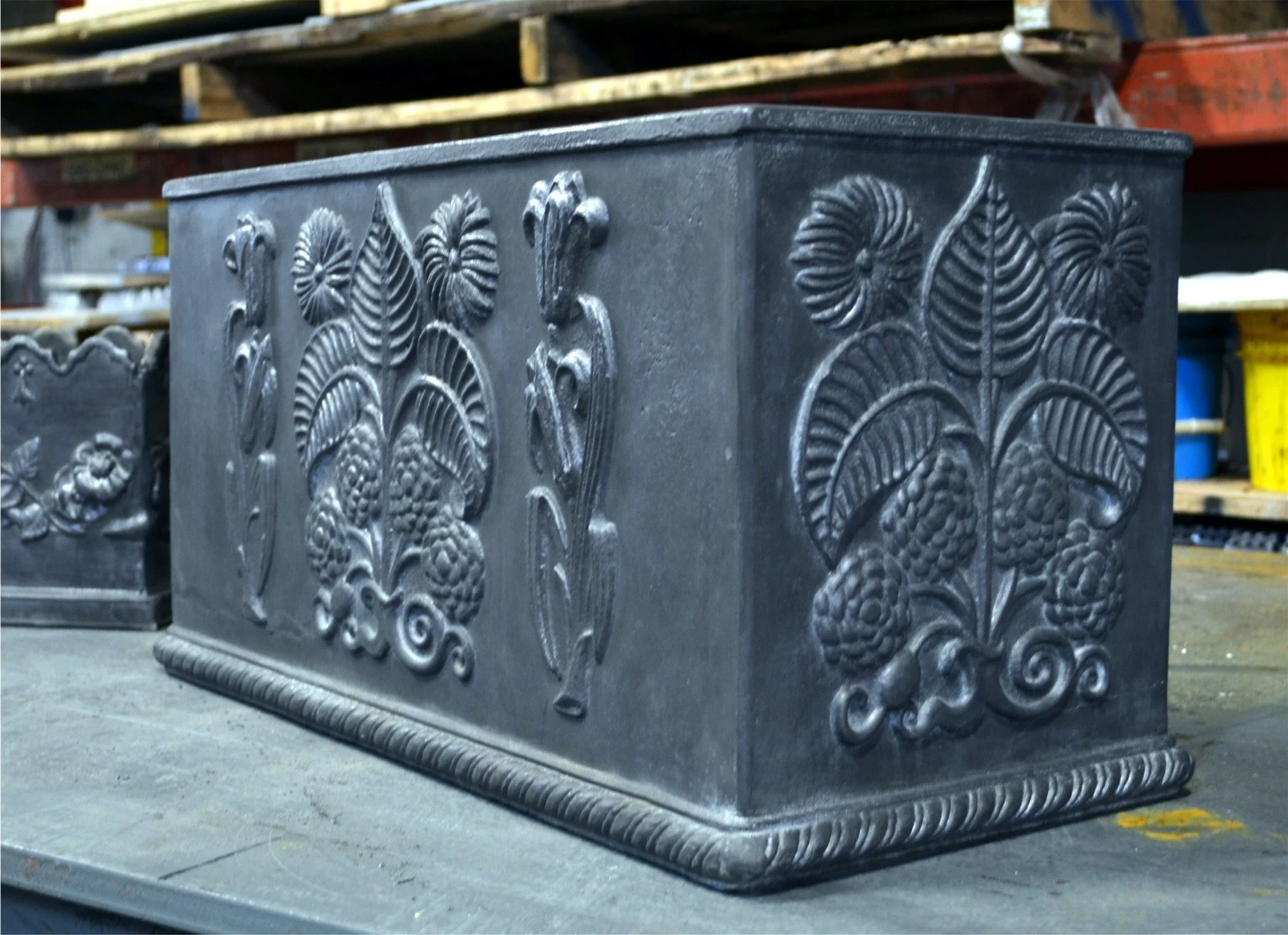 Bring a touch of botanical elegance to street level. 🌿

Our custom-cast planters, like this ornate trough, are designed to do more than just sit on a terrace. With their classic proportions and intricate floral motifs, these pieces are easily adapte