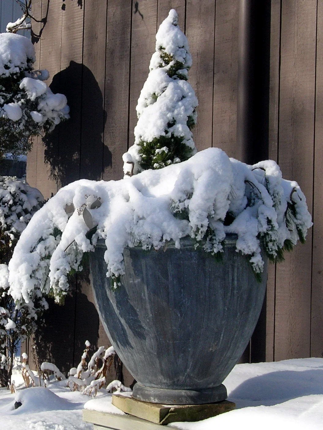 A Timeless Classic, Rain or Shine ❄️✨

There is something truly captivating about our Classic Urn as it settles into the landscape. 
This stunning piece features a rich patina that adds a layer of storied elegance to any garden or entryway. 

Over ti