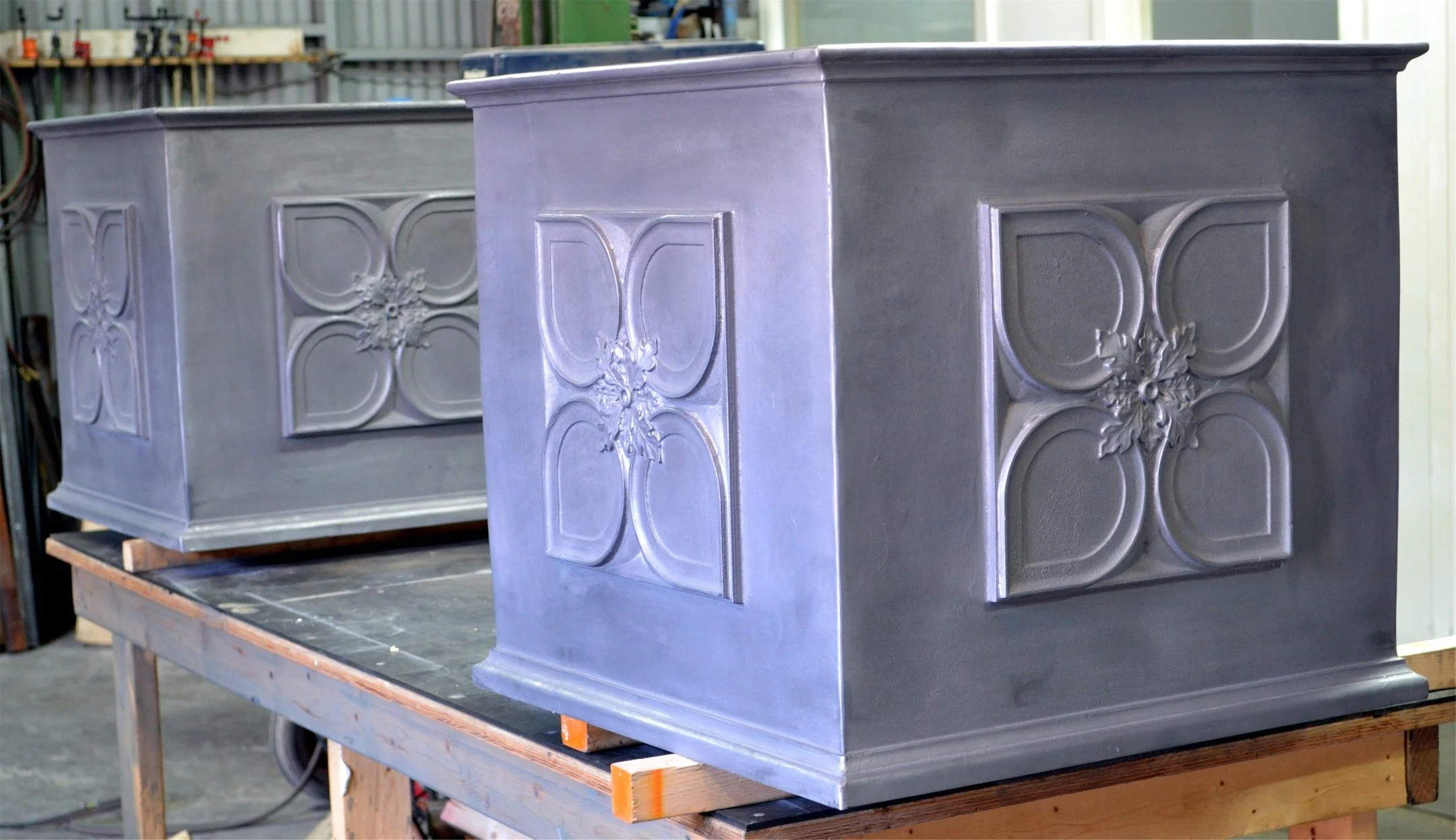 Our Vaughan Planter is a shop favorite for a reason. 

Featuring a timeless quatrefoil motif, it adds instant architectural interest to any entryway, patio, or garden walk.

Whether you're looking for a statement piece or a matching pair to frame a d