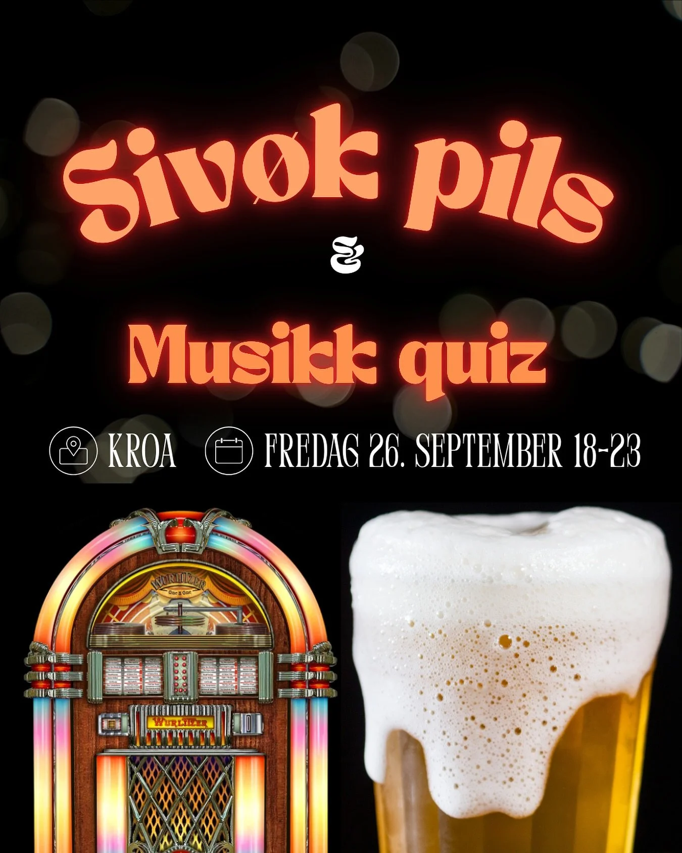 Ny m&aring;ned, ny Siv&oslash;kpils!👏🏼💙🍻

Denne gangen har vi mye p&aring; programmet, 
og det programmet er bra!😍👏🏼 Forrige pils var det mange som savnet quizen s&aring; da kliner vi til med musikkbingo!🪇 Max 2-3 pers per lag, p&aring;meldin