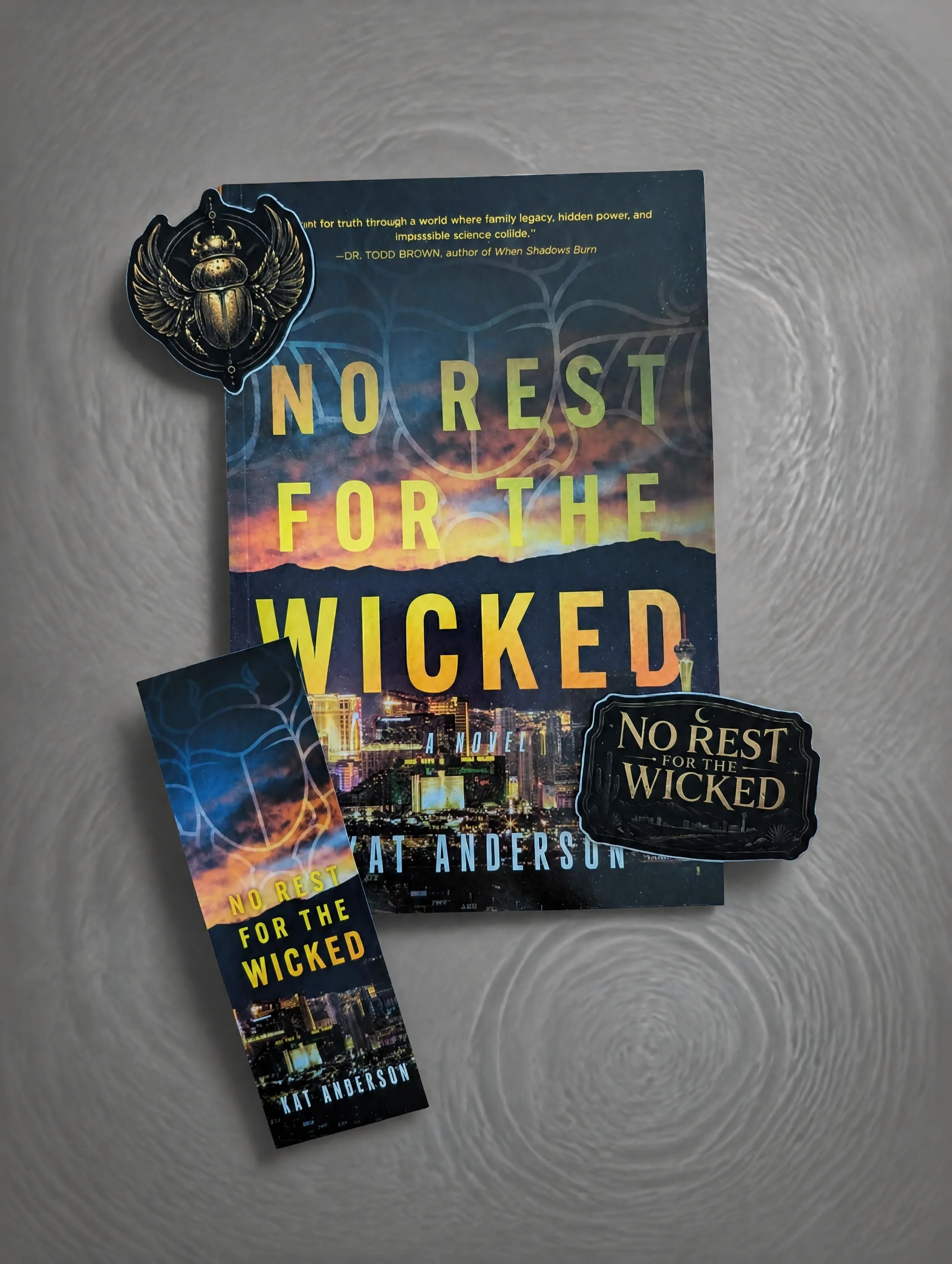 Paperback with custom bookmark