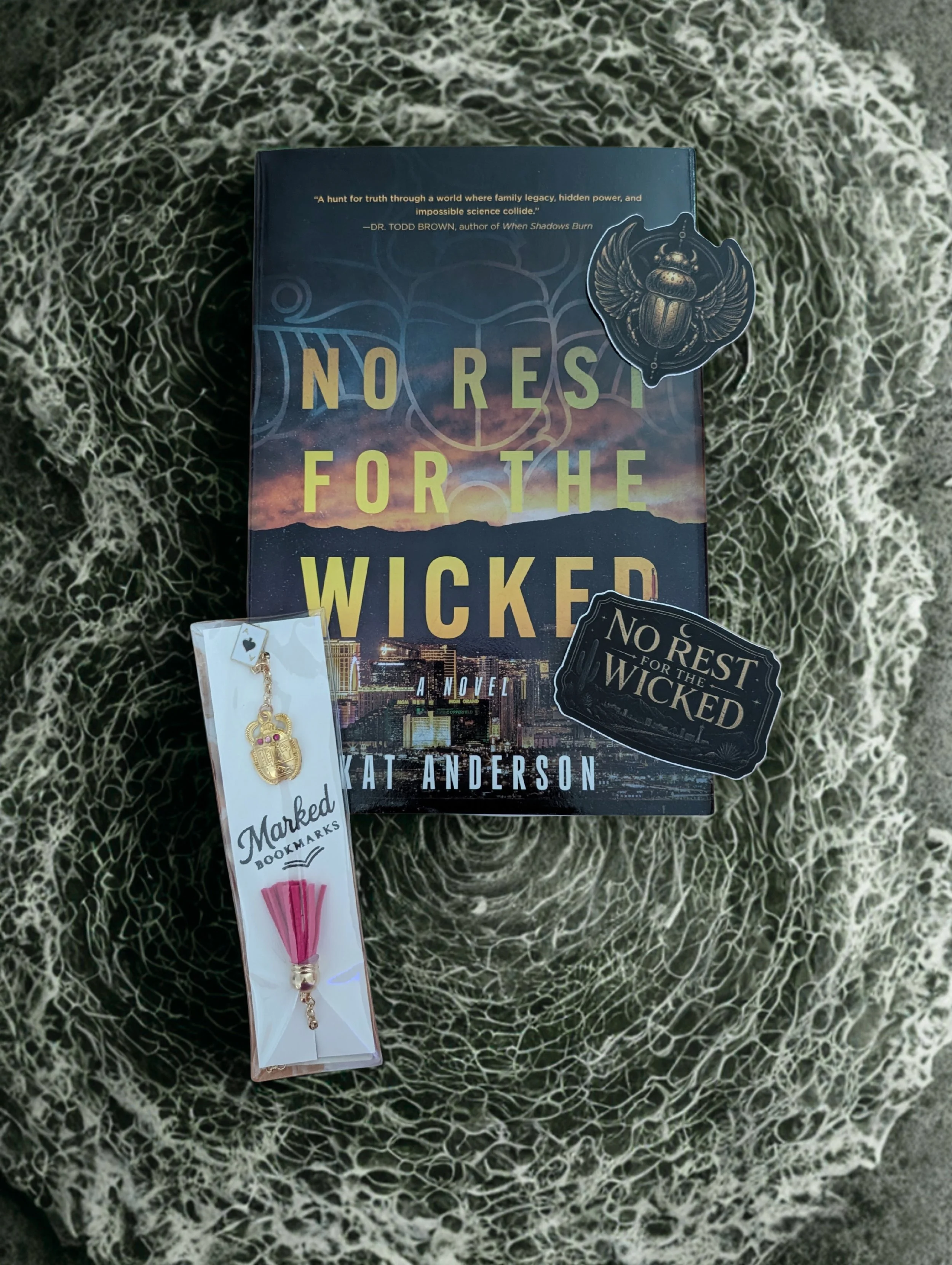 Hardcover with custom bookmark