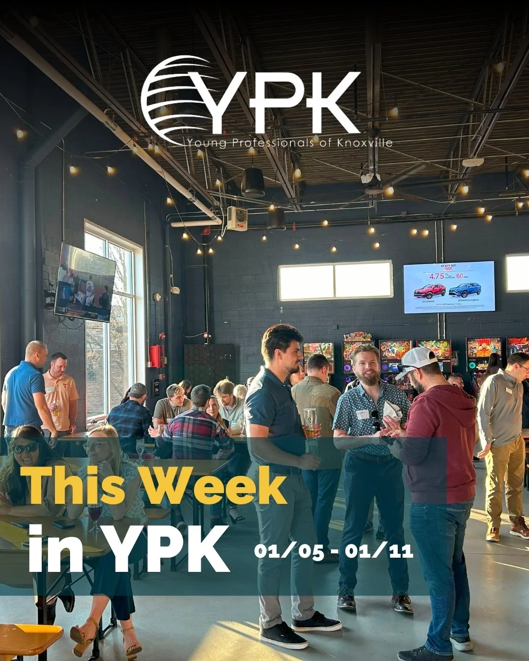 Happy New Year, YPK! 🎉 We&rsquo;re starting the year strong with a couple of exciting opportunities. Hope to see you there!

#youngprofessionals #knoxville #newtoknox #networking #tennessee #upcomingevents #knoxvilletn
