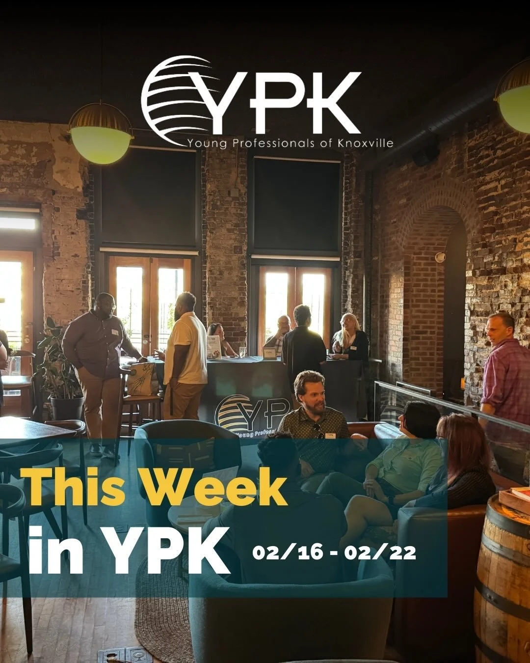 Check out what&rsquo;s happening this week in YPK! Register on our website 💛 #knoxville #youngprofessionals