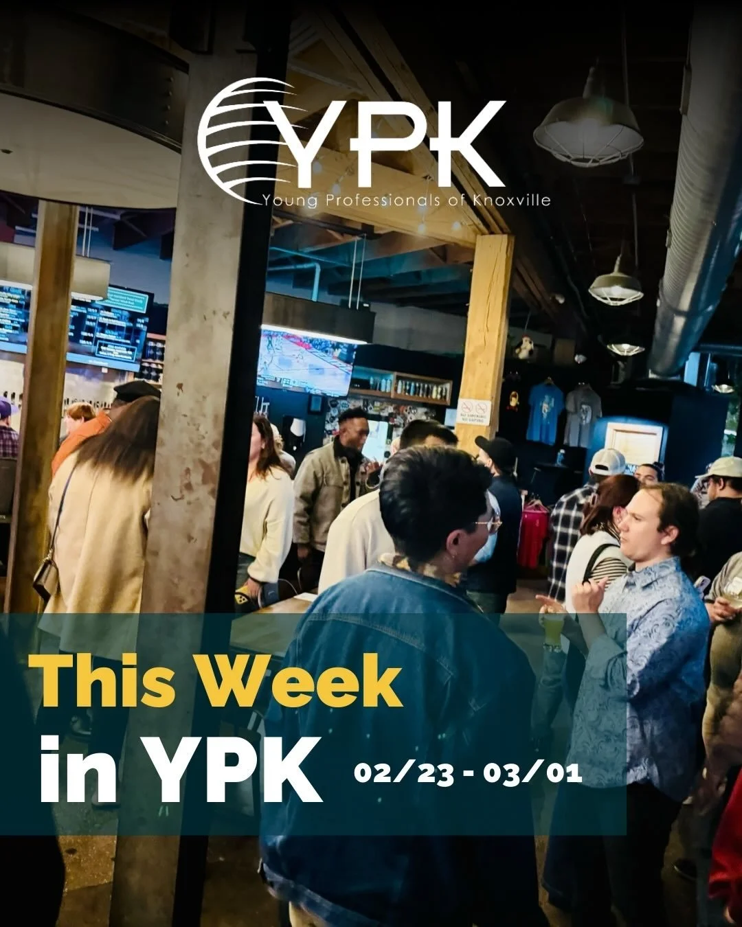 Don&rsquo;t miss our Social this Wednesday at Mother Bar! Register on our website 💛 #knoxville #events #youngprofessionals #networking