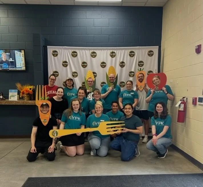 This past weekend, YPK had the privilege of volunteering with @secondharvestetn, packing food and bagging cereal to help support families across our community 🥫💛 #volunteer #community #knoxville #youngprofessionals
