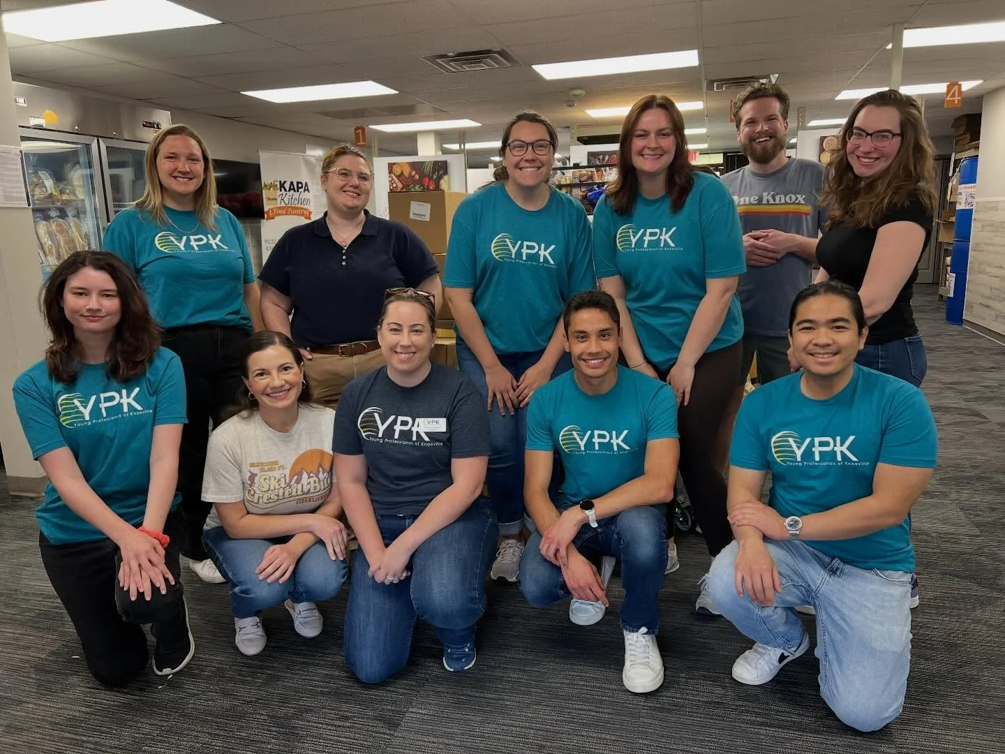 Last week, YPK members showed up to support the KAPA Kitchen Food Pantry @kapa_tn here in Knoxville 💛

From taking inventory and labeling goods to bagging spices and organizing supplies, this group did it all to support an invaluable community resou