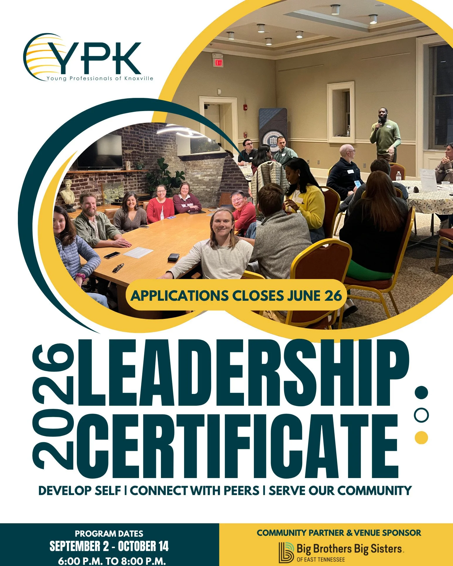 Applications are OPEN for the 2026 Leadership Certificate program!

A member-exclusive experience designed to help young professionals:

✨ Build confidence
✨ Strengthen communication skills
✨ Connect with local leaders
✨ Grow through community engage