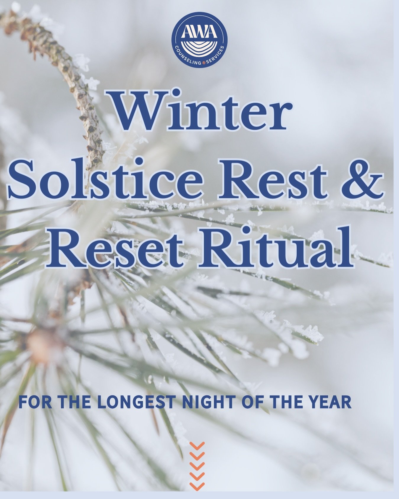 The Winter Solstice invites us to slow down, reflect, and soften into rest. It&rsquo;s the longest night of the year...a natural pause button.

Here&rsquo;s a gentle ritual you can try tonight:

🌬️ Breathwork:
 Inhale for 4&hellip; hold for 4&hellip