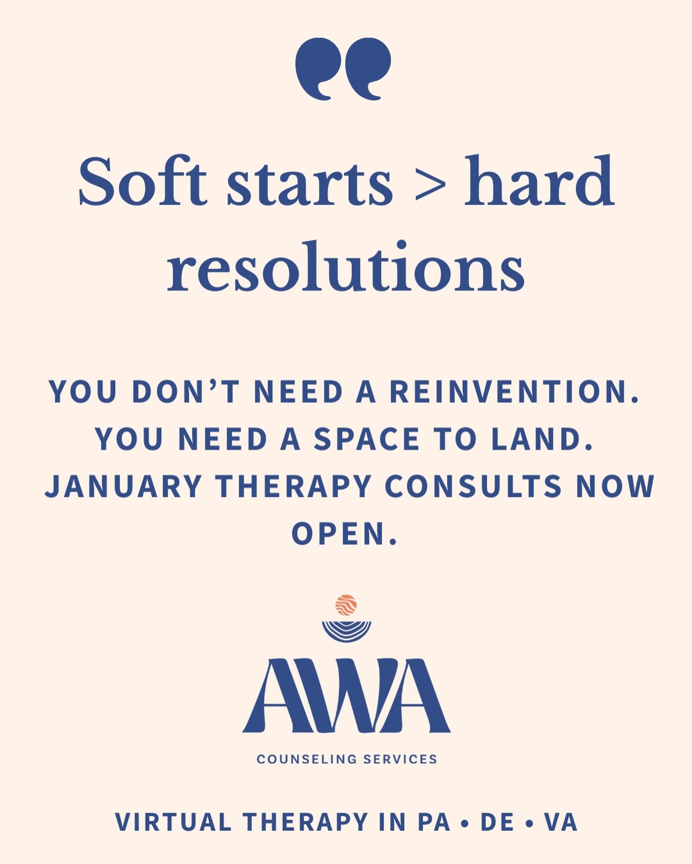 ✨Soft starts > hard resolutions.✨

You don&rsquo;t need a 5AM routine, a vision board, or a &ldquo;new you&rdquo; to start healing. 

You need space to be honest, support that sees the full picture, and tools to move at a sustainable pace.

Januar