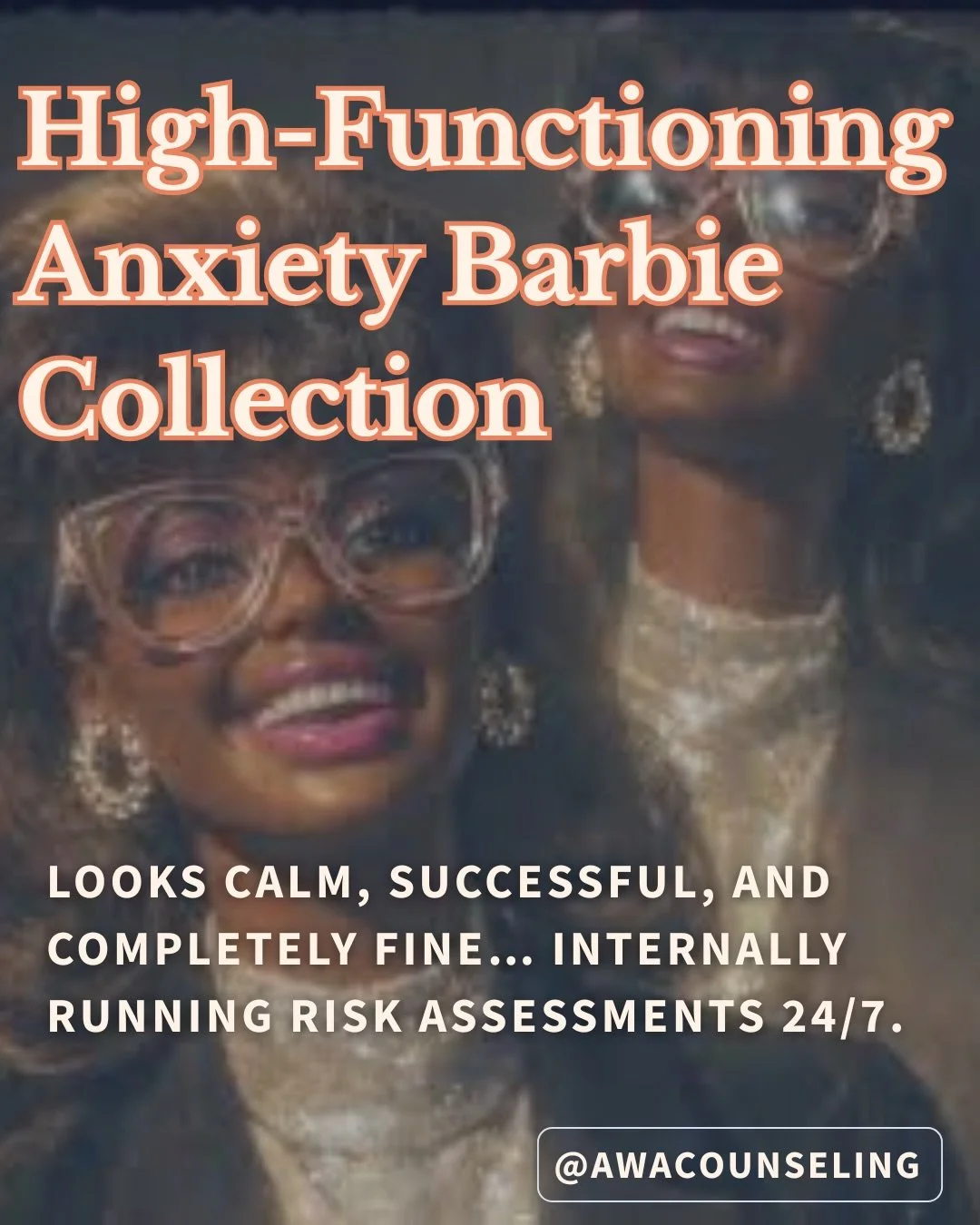 High-Functioning Anxiety Barbie Collection 🎀
You look calm. Successful. Reliable.
But internally? Overthinking everything, carrying everyone, and running on emotional exhaustion.

If you saw yourself in even one slide, this is your reminder:
you&rsq