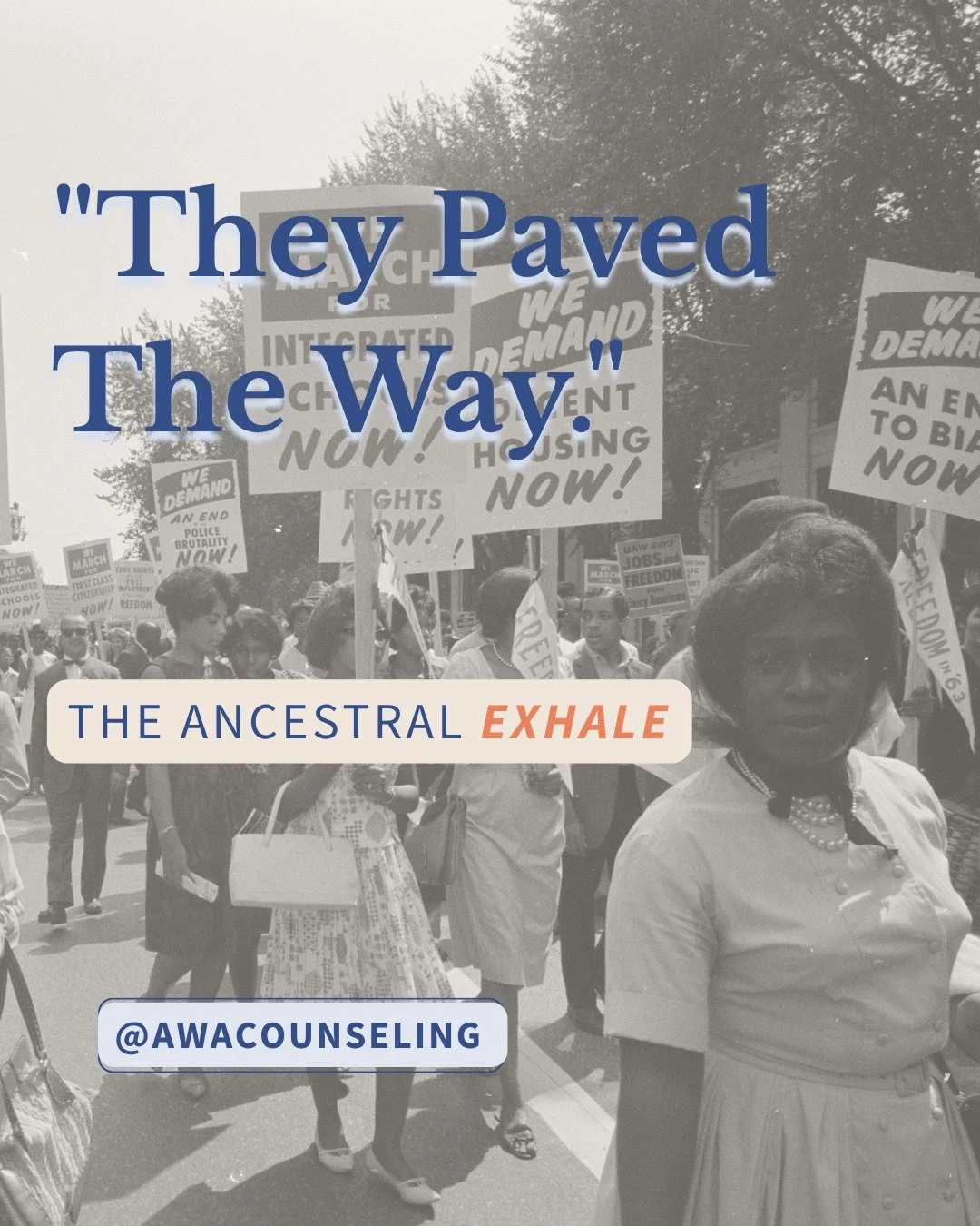 We owe them everything. 🌿 Women's History Month is a celebration of resilience, but for us at AWA, it's also a reminder of the quiet rebellion of rest. 

Our ancestors fought so we could experience the safety they often couldn't. 

This month, we're