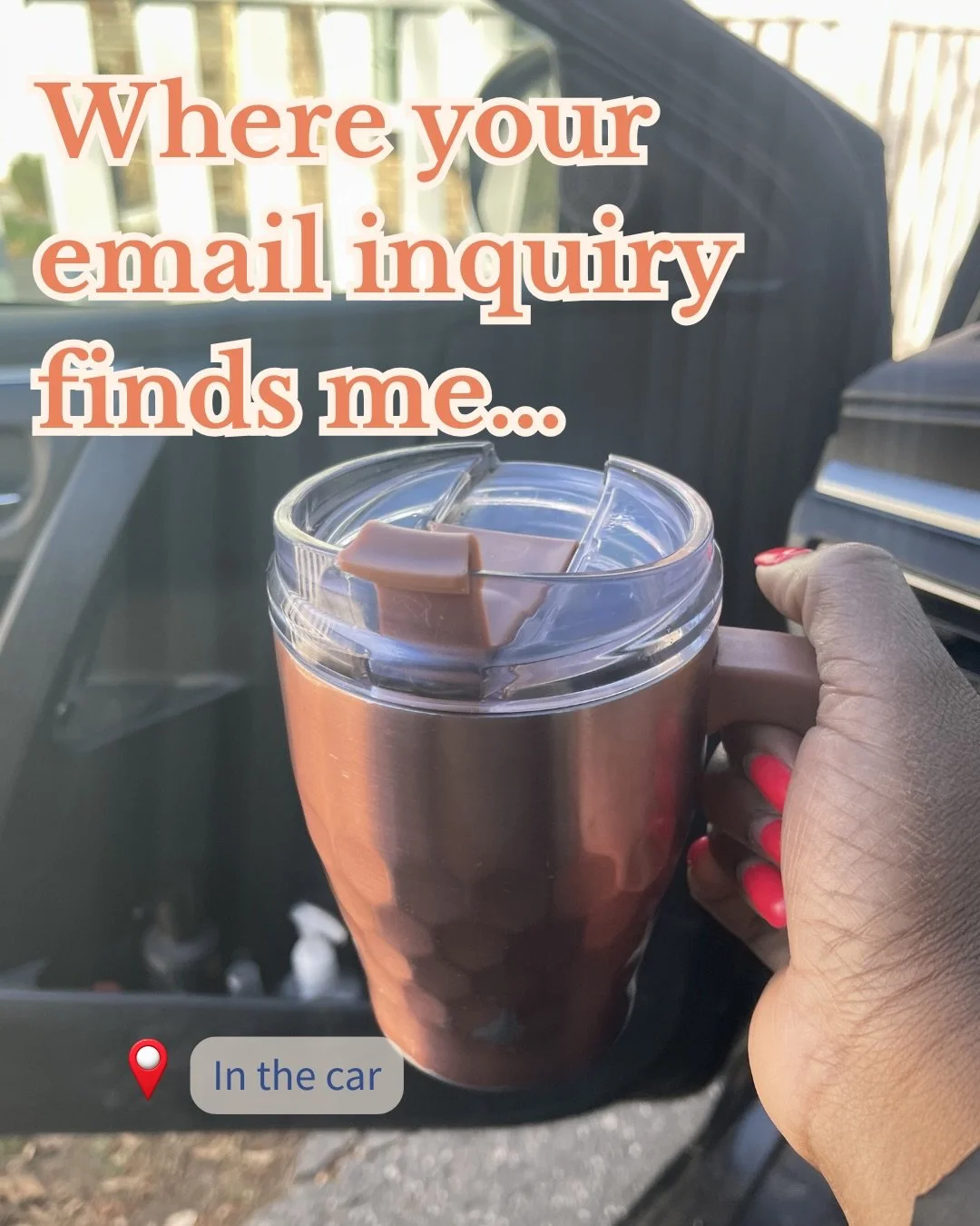 Where your mail finds me&hellip;doing all the things. Definitely not at my desk! #smallbusinessowner