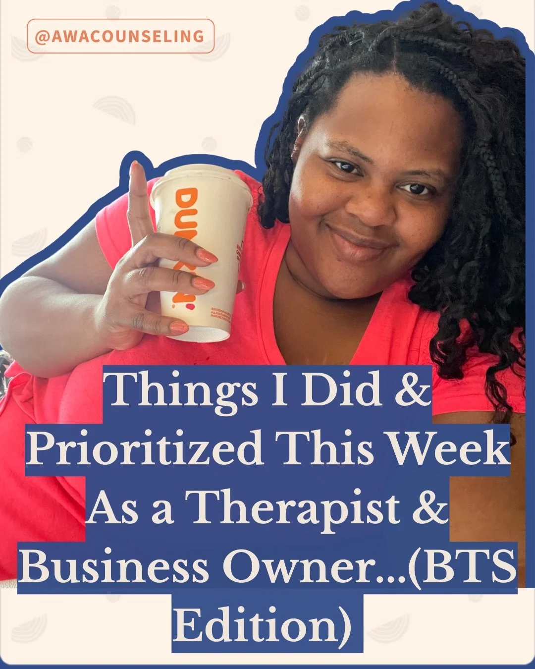 As a Black woman therapist and business owner, it is so easy to fall into the trap of over-functioning and over-delivering just to prove we belong in the room.
This week&rsquo;s BTS looks like holding space for 16 clients, having branding meetings, A