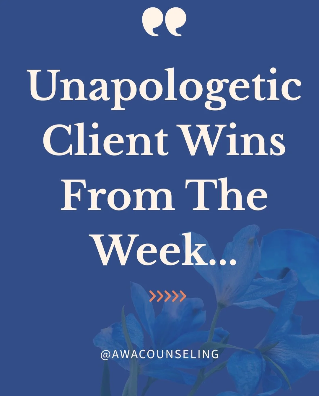 The absolute best part of my week 🙌🏾

As a therapist, my favorite moments aren&rsquo;t when clients have some huge, dramatic breakthroughs. It&rsquo;s the quiet, unglamorous, everyday victories where they choose themselves over old habits.
This wee