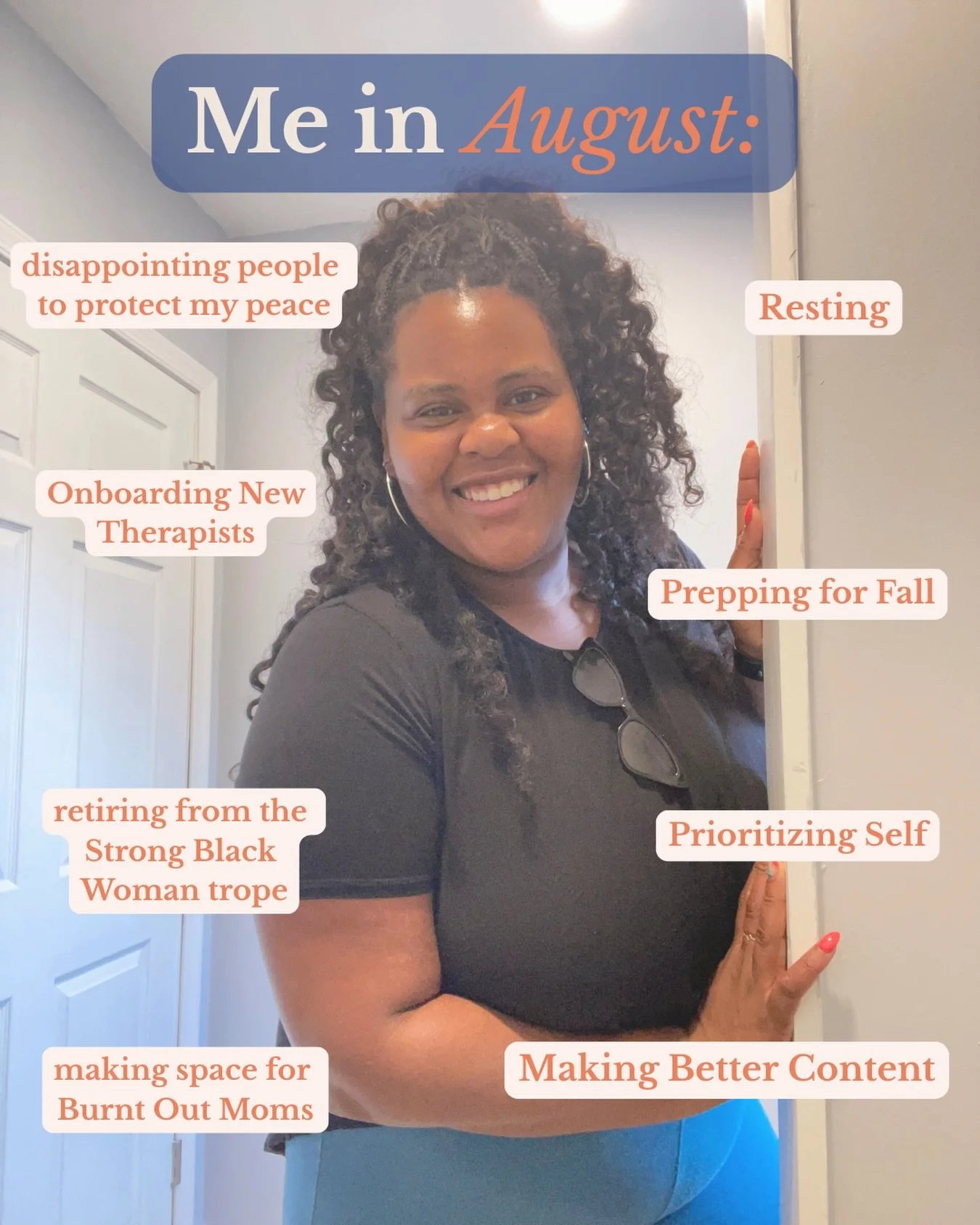 Me, In August ✨ 👇🏾 

What are you focusing on this month?