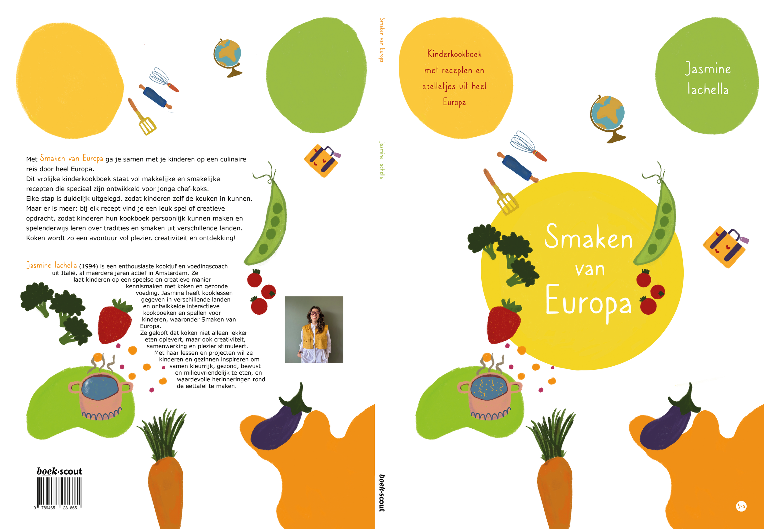 Flavors of Europe- Cooking book for kids 4-12 years old Dutch Language