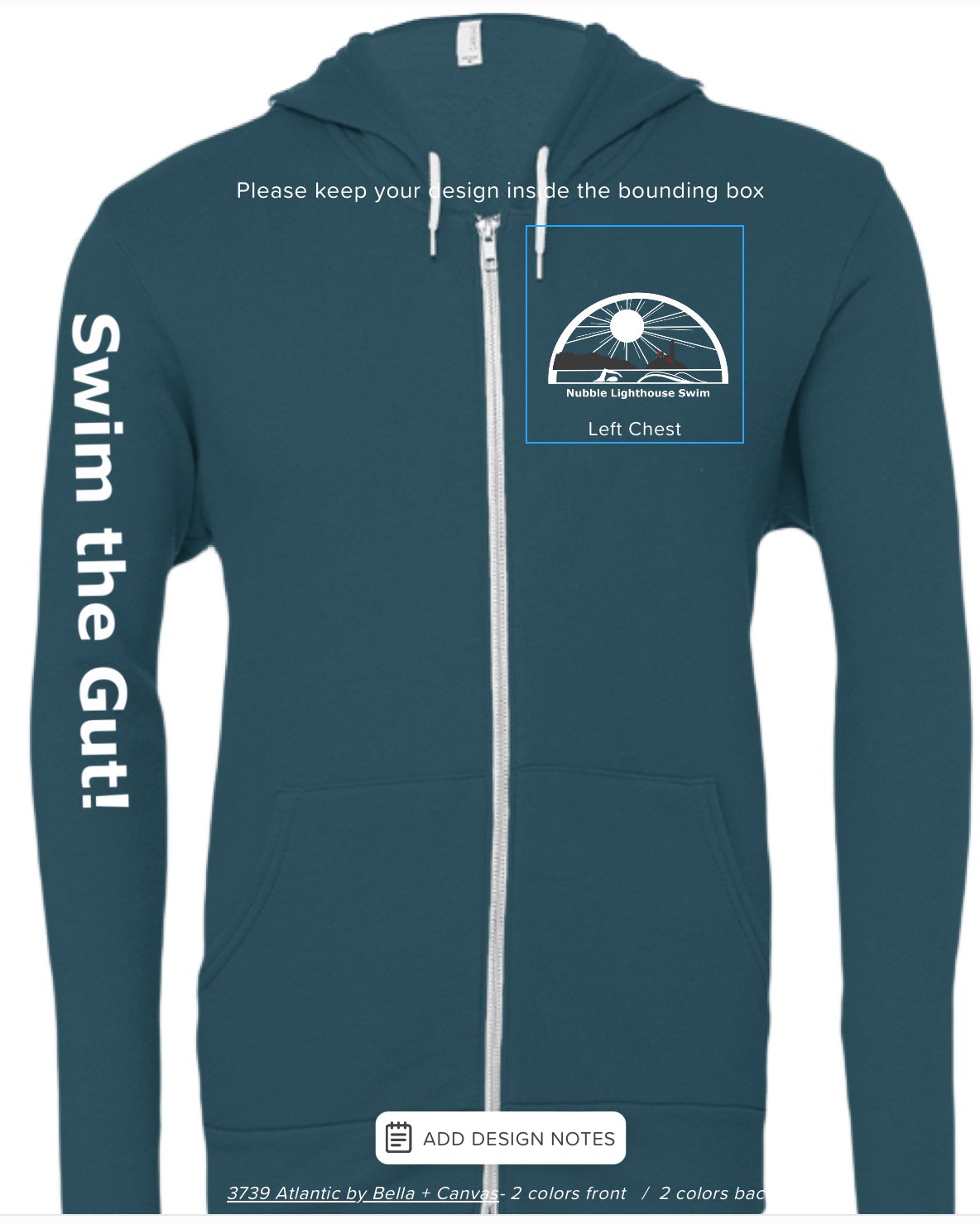 Nubble Lighthouse Swim hoodie