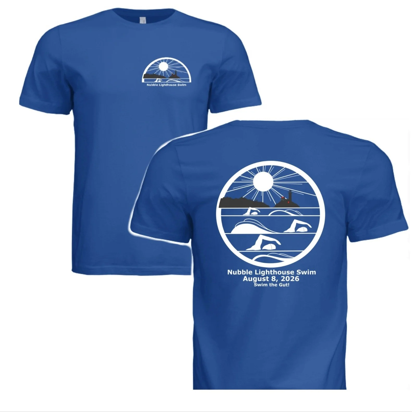 Nubble Lighthouse Swim 2026 t-shirt Men’s/Unisex cut