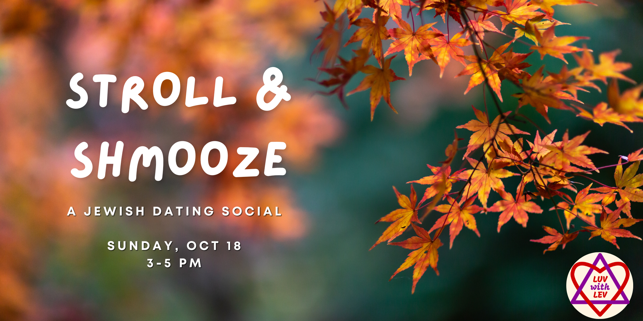 Stroll &amp; Shmooze (ages 25-35)