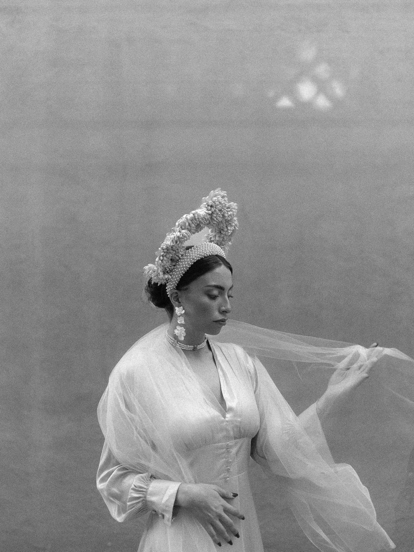 Editorial shoot at the heart of quiet Hacienda el Lobo, for the 2026 collection of jewellery and adornments by @mariasarinana_