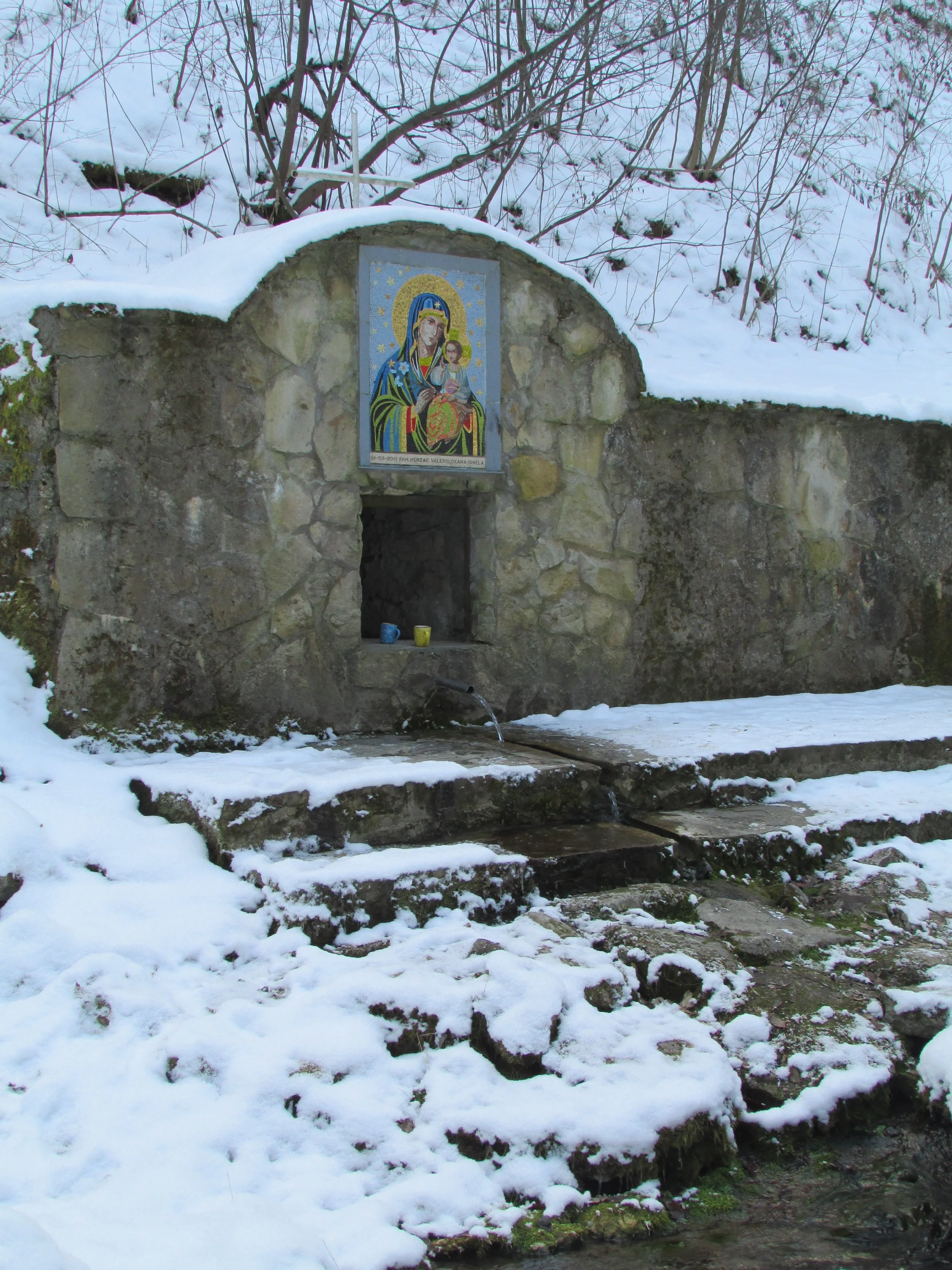   Shrine at the holy spring near Svyato Uspyensky monastery  