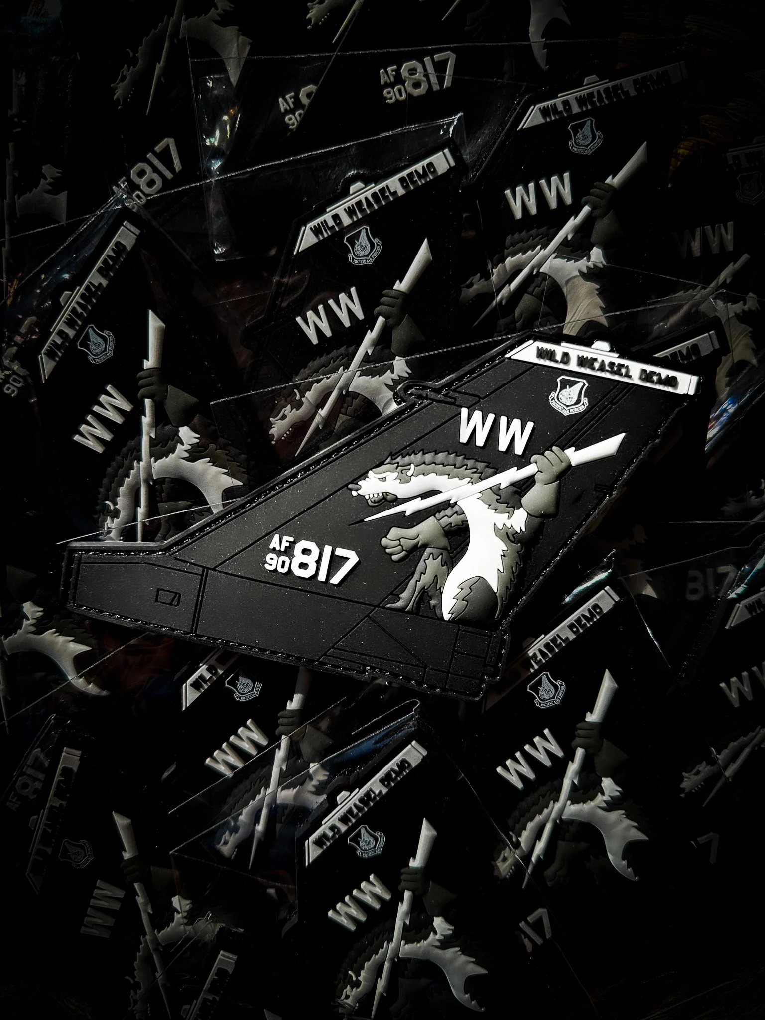 PACAF Viper Demo Team "Wild Weasel" Tail Patch (F-16) 🇺🇸 🇯🇵