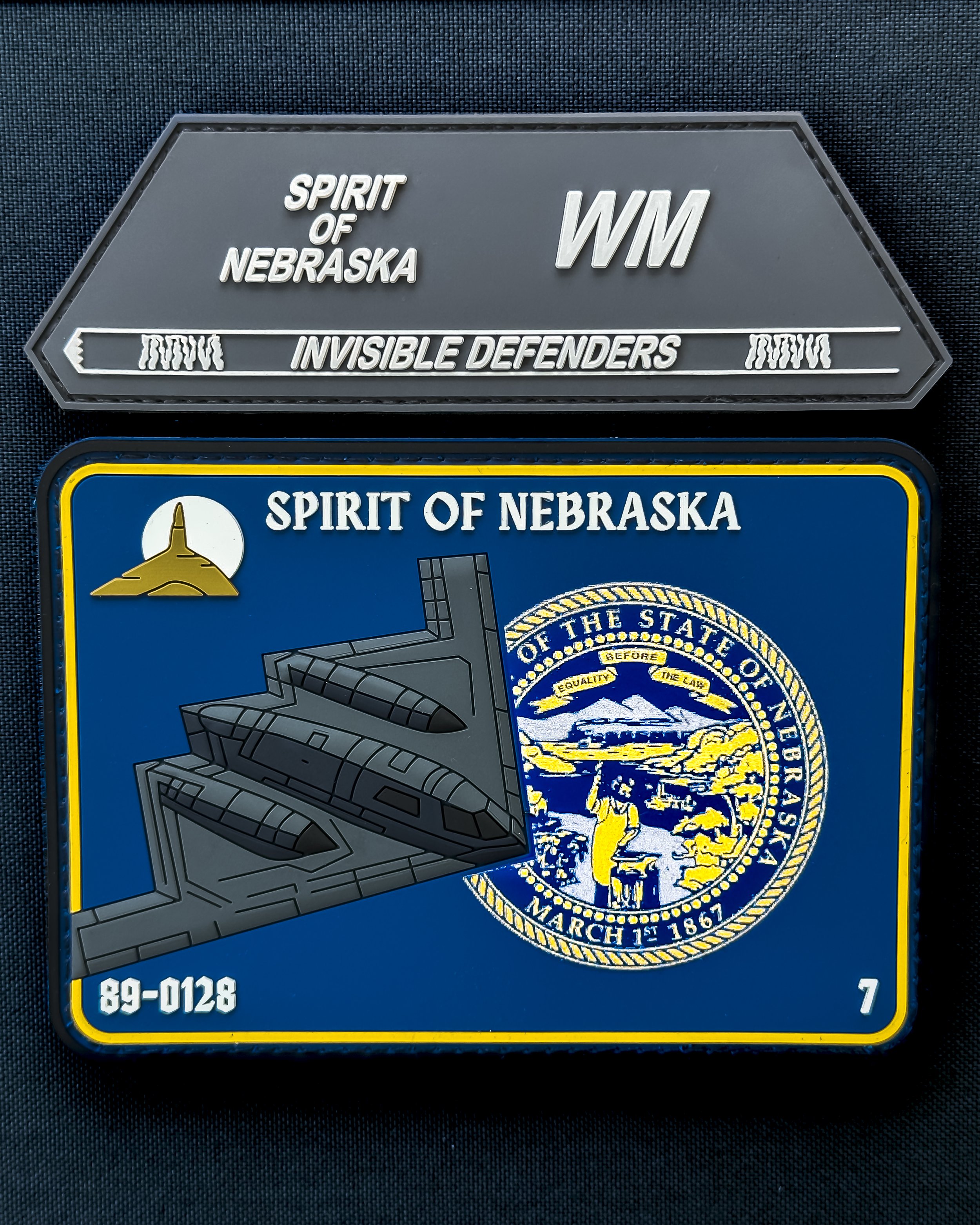 🌽 "Spirit of Nebraska" Stealth Bomber Patch Combo (B-2A)