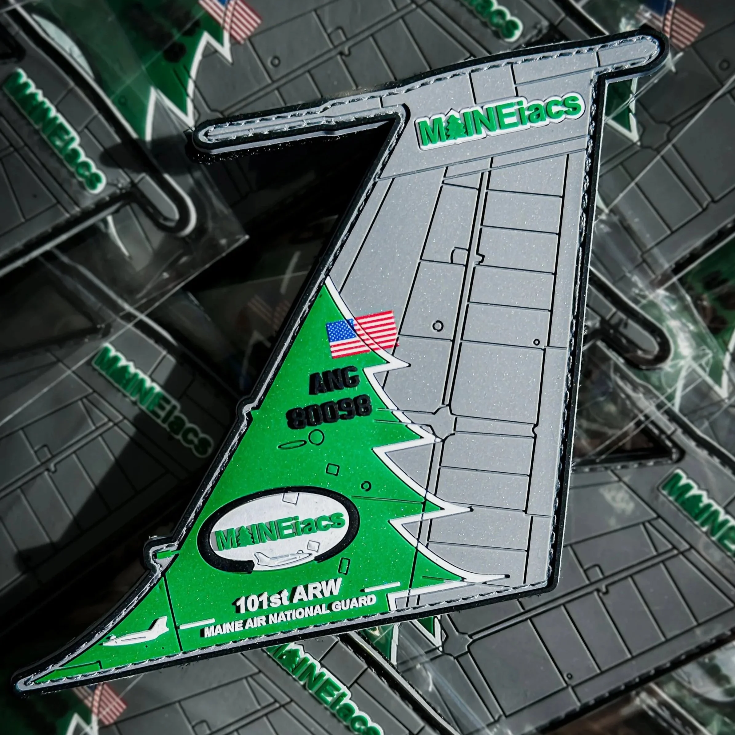 101st ARW "MAINEiacs" Evergreen Tail Patch (KC-135)🌲