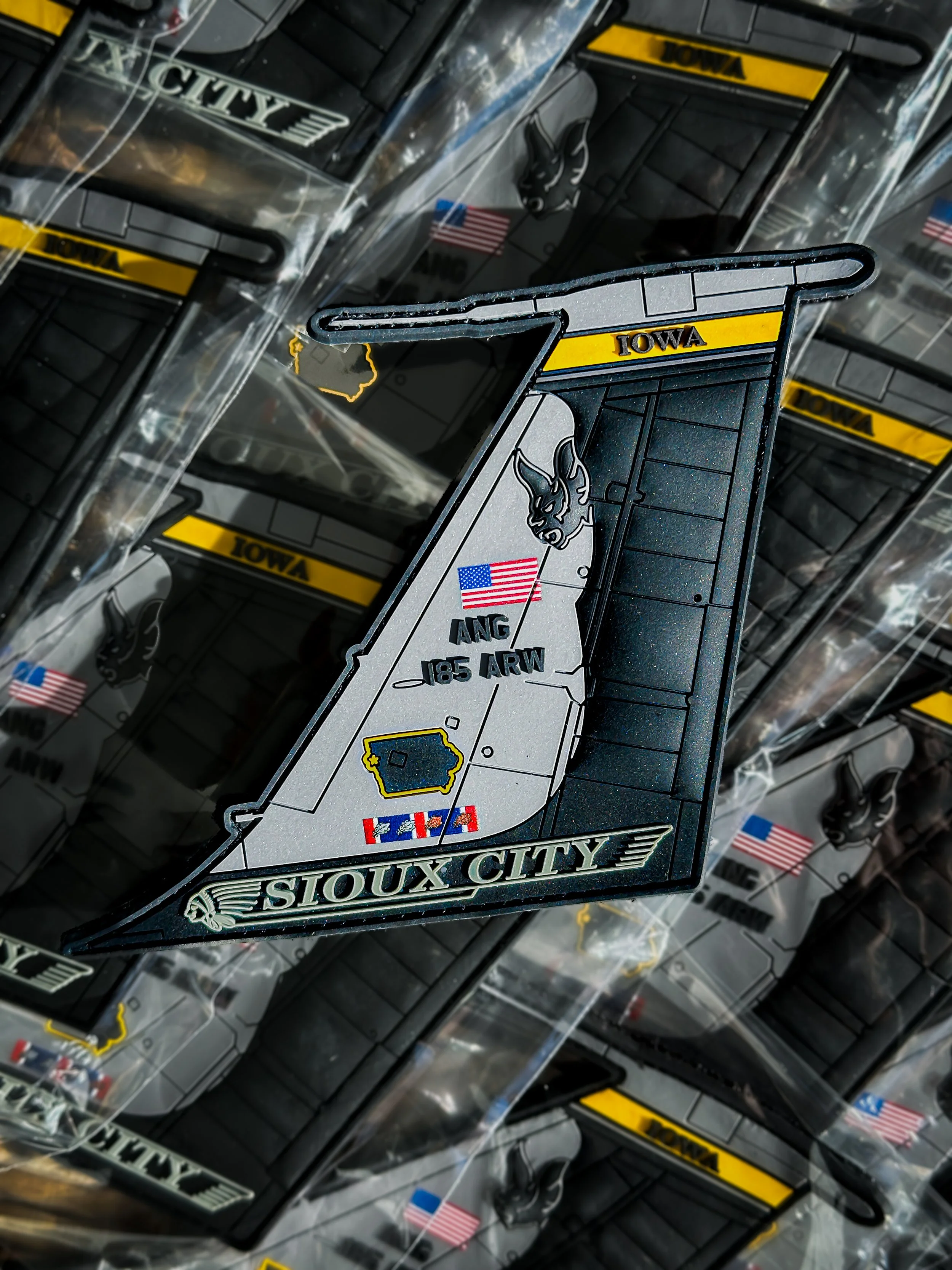 185th ARW Sioux City "Bats" Tail Patch (KC-135) 🦇