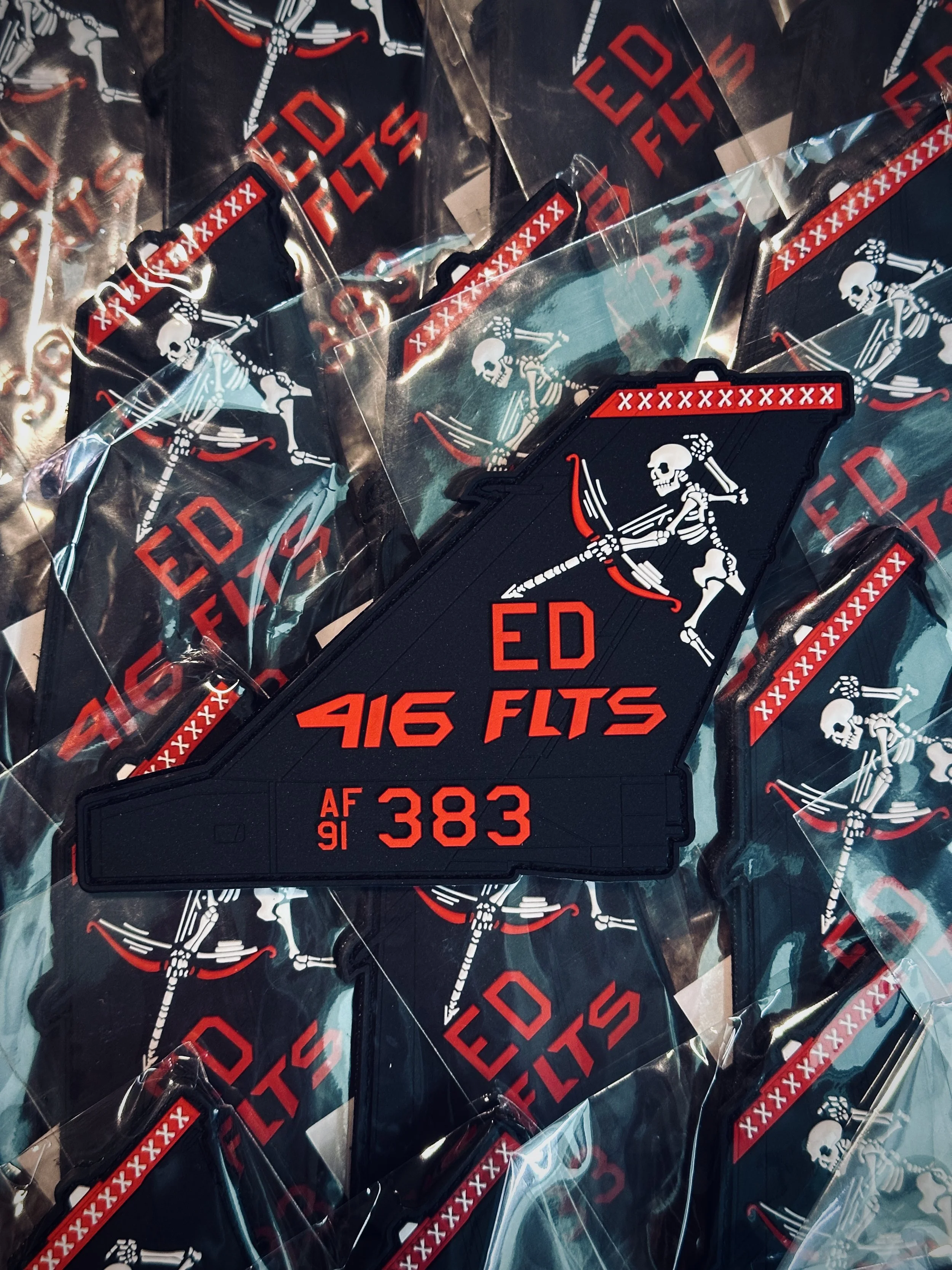 416th FLTS "Skulls" Flagship Tail Patch (F-16)
