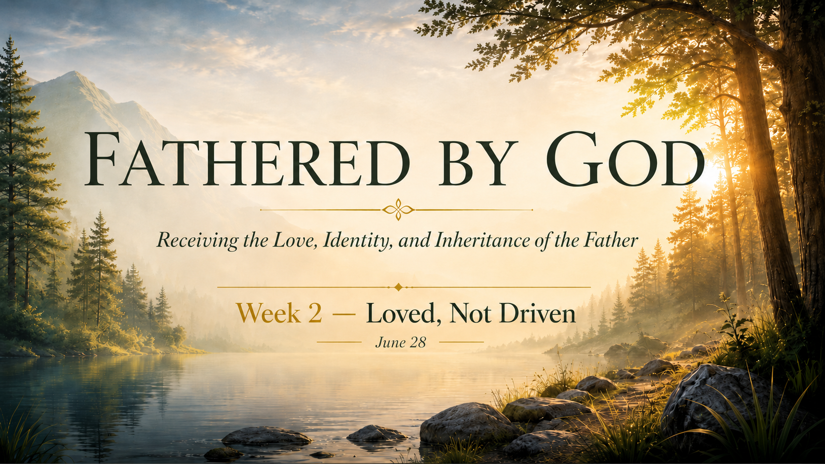 His Love Changes Everything - week 1 