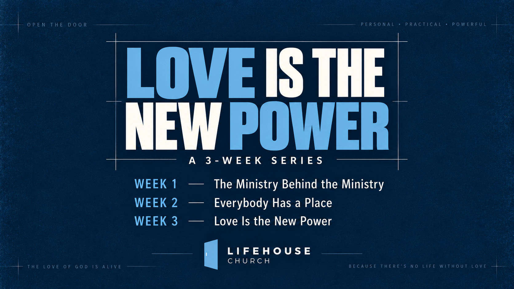 Love Is The New Power Pt 2. “Everybody Has A Place”