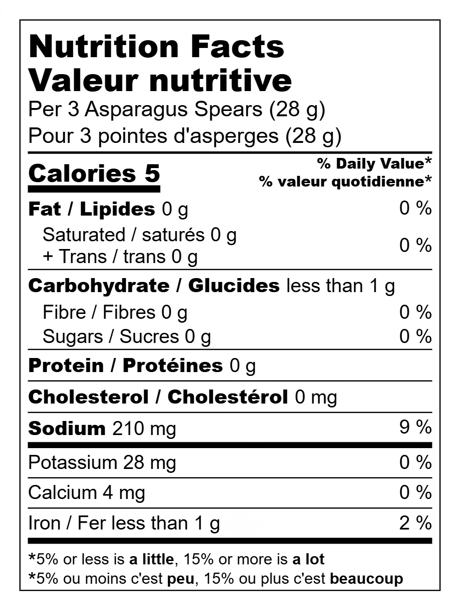 NEW Asparagus Nutrition Fact Label.png