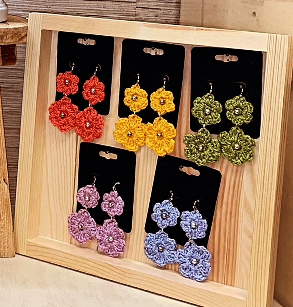 Blooming Flower Earrings Pattern