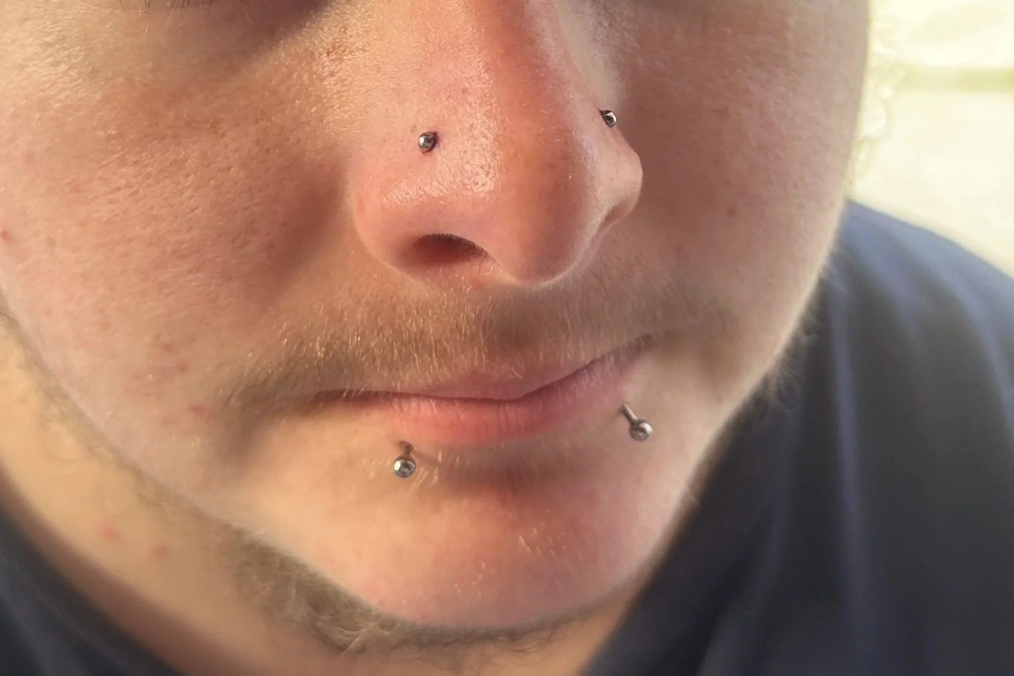 Nostril Piercing, Lip Piercing, snake bites