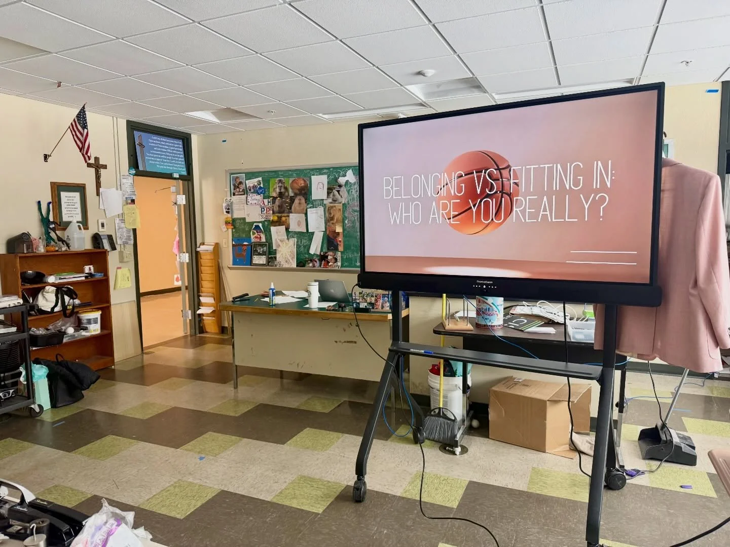 Today, on top of running/organizing 14 championship events this week&hellip; I&rsquo;m presenting on the difference between fitting in and belonging at Rice Memorial&rsquo;s mental health day. Knowing the difference between the two is really importan