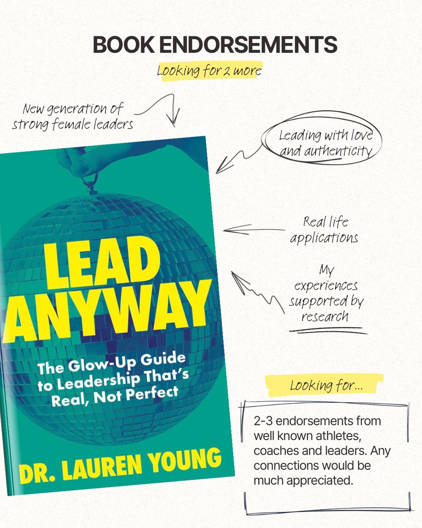 Hey GRL Friends! I am looking for 2-3 endorsements for my upcoming book from well-known female athletes, coaches and leaders. I&rsquo;m looking for a connection to help find the perfect endorsements! This book is a rally cry to the next generation of
