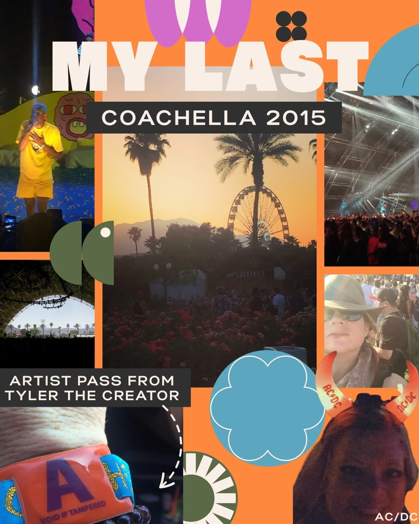 My last Coachella was 11 years ago?!? Wild. Before brand trips and complete over marketing, Coachella. Tyler the creator&rsquo;s mom and I were friends, and she hooked me up with an artist past. What an experience to be golf carted around behind the 